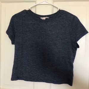 navy crop top